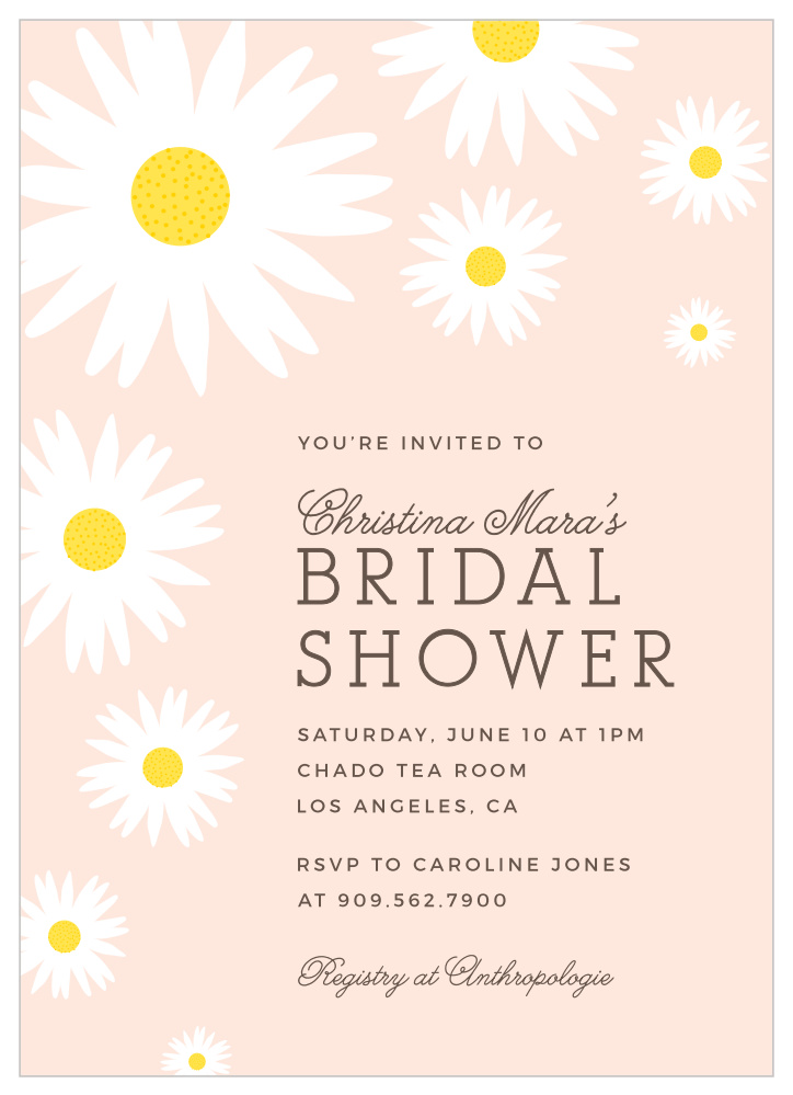 Dainty Daisies Bridal Shower Invitations by Basic Invite