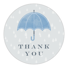 Add some personalized flair to your shower invitations and thank you cards with our Little Umbrella Bridal Shower Stickers.