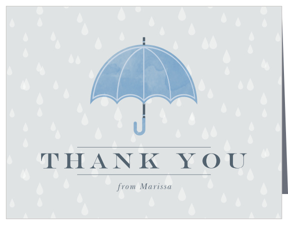 Our Little Umbrella Bridal Shower Thank You Cards are the perfect way to show your appreciation for the support of your friends and family!
