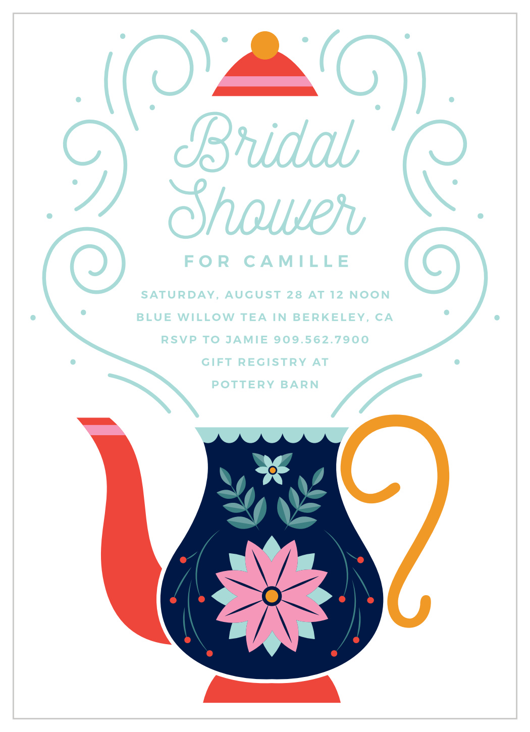 Bridal Tea Bridal Shower Invitations