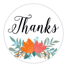 Gift your close friends and family with a little memento of your pre-wedding festivities with the chic look of our Floral Clock Bridal Shower Stickers.