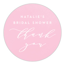 Our Feather Frame Bridal Shower Stickers are the perfect finishing touch to your bridal shower thank you cards!