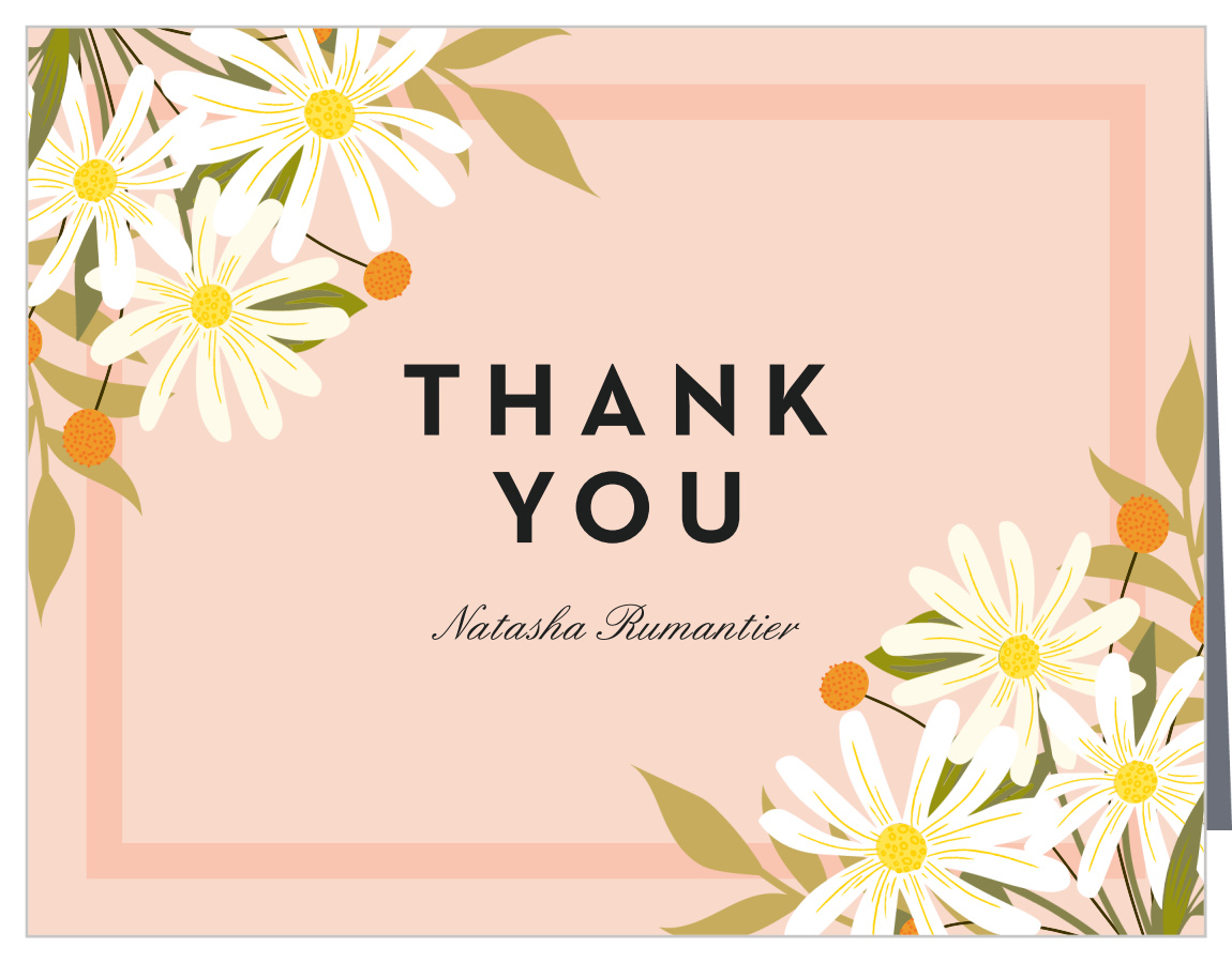Daisy Bunch Bridal Shower Thank You Cards
