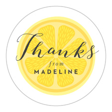 Add a splash of fun to your shower invites with our Lemon Wreath Bridal Shower Stickers! 