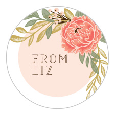 Our Peony Party Bridal Shower Stickers are the perfect way to help kick off wedding celebrations!