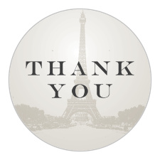 Gift your close friends and family with a memento of your pre-wedding fun with the magnifique look of our Vintage Paris Bridal Shower Stickers.