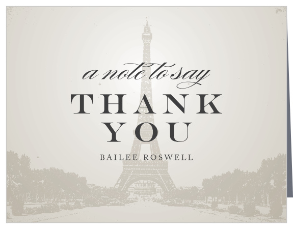 Our Vintage Paris Bridal Shower Thank You Cards is a magnifique way to show your appreciation to your close friends and family for their support.