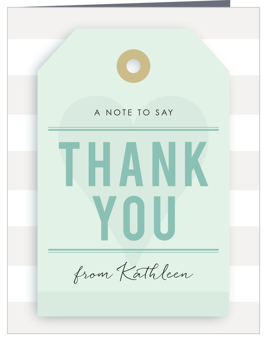Travel Ticket Bridal Shower Thank You Cards