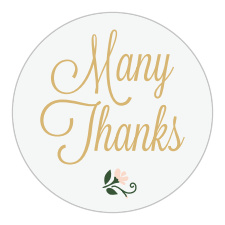 The Flower Crown Bridal Shower Sticker design features a delicate floral bundle to represent your continually blossoming love for each other.