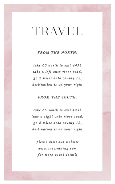 Our Colorful Band Direction Cards guide family and friends to your wedding venue with ease.