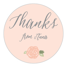 Make your wedding invitations unforgettable with our Rosy Chic Bridal Shower Stickers!