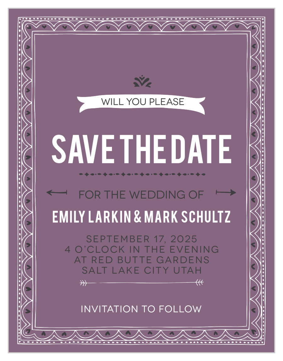 Photo Fairytale Save the Date Cards