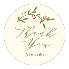 Gift your close friends and family with a little memento of your pre-wedding fun with the chic look of our Bounteous Berries Bridal Shower Stickers.