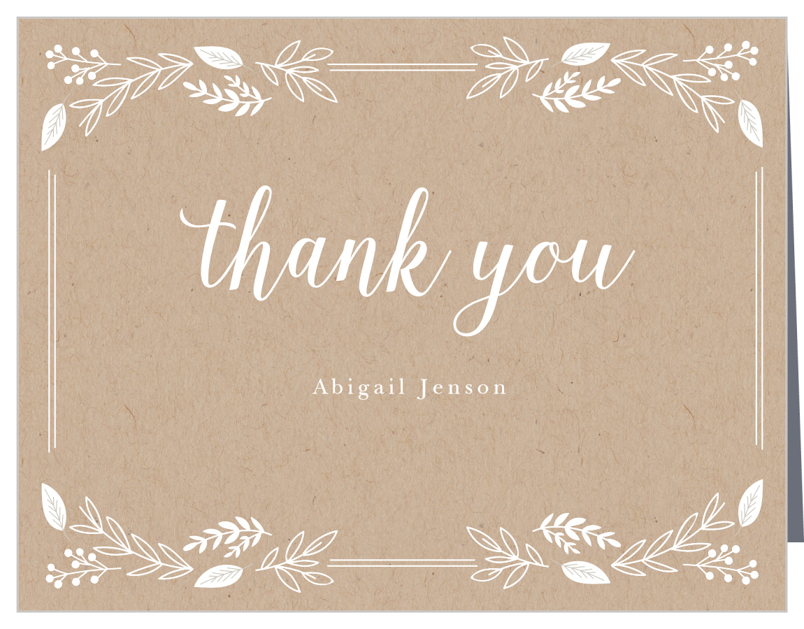 Little Garden Bridal Shower Thank You Cards