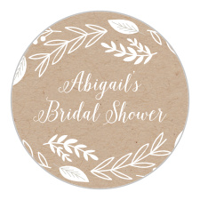 Gift your close family and friends with a little memento of your pre-wedding fun with our Little Garden Bridal Shower Stickers.