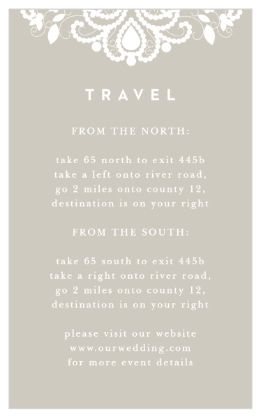 Family and friends will have no issue finding their way to your wedding venue with the help of our Old Fashioned Charm Direction Cards.