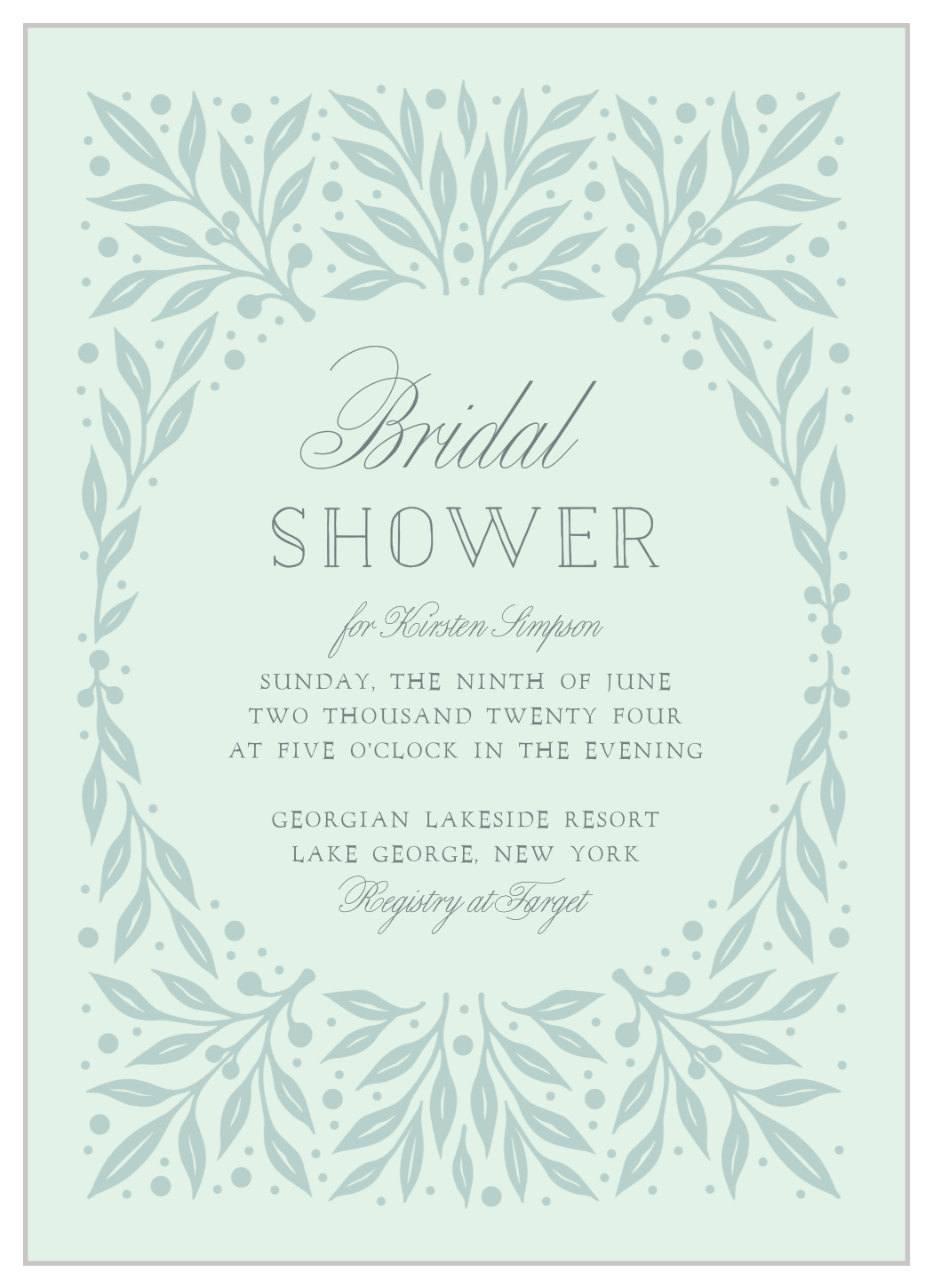 Fairytale Book Bridal Shower Invitations