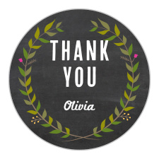 Our Blackboard Wreath Bridal Shower Stickers are a lovely memento of your pre-wedding fun to gift your close friends and family. 