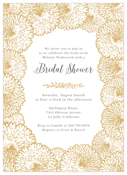 Invite your friends in style with our stunning Dainty Dandelions Bridal Shower Invitations.