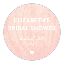 Gift your friends and family with a memento of your pre-wedding fun with the rustic look of our Wooden Rings Bridal Shower Stickers.