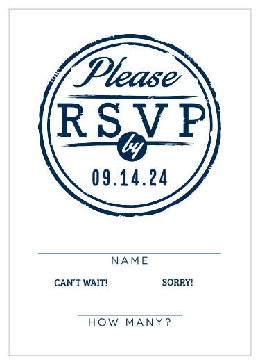 Obtain your guests' attendance by sending out this matching response card. Customize the colors and fonts to match your wedding theme exactly!