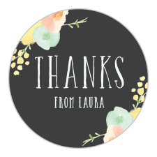 Add a stylish touch to your bridal shower invites with our Shaded Botanicals Bridal Shower Stickers.