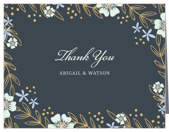 Our Glittering Garden Bridal Shower Thank You Cards are a lovely way to let your close friends and family know how much your appreciated their support.