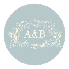 Add a touch of magic to your bridal shower invitations with our Victorian Monogram Bridal Shower Stickers.