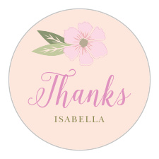 Dainty Bridal Shower Favor Stickers by Paper Raven Co.