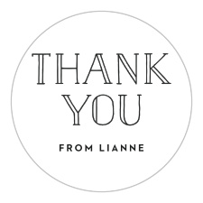 Gift your loved ones with a memento of your pre-wedding fun with the chic look of our Grape Vine Bridal Shower Stickers. 