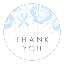 Gift your loved ones with a memento of your pre-wedding fun with the chic look of our Sea Shell Bridal Shower Stickers. 