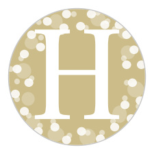 The Glamorous Confetti logo square is the finishing touch to an already beautiful invitation suite.