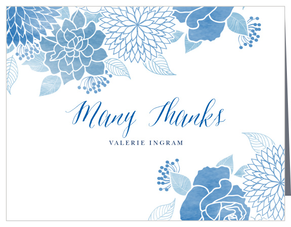 Send a beautiful token of appreciation with our Modern Flower Collage Bridal Shower Thank You Cards.
