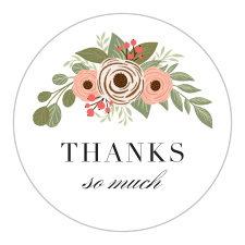 Gift your loved ones with a memento of your pre-wedding fun with the chic look of our Party in the Garden Bridal Shower Stickers. 