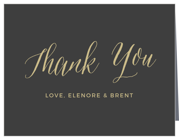 Remember those who supported you with the Rustic Script Foil Thank You Cards from the Crafty Pie Collection at Basic Invite. 