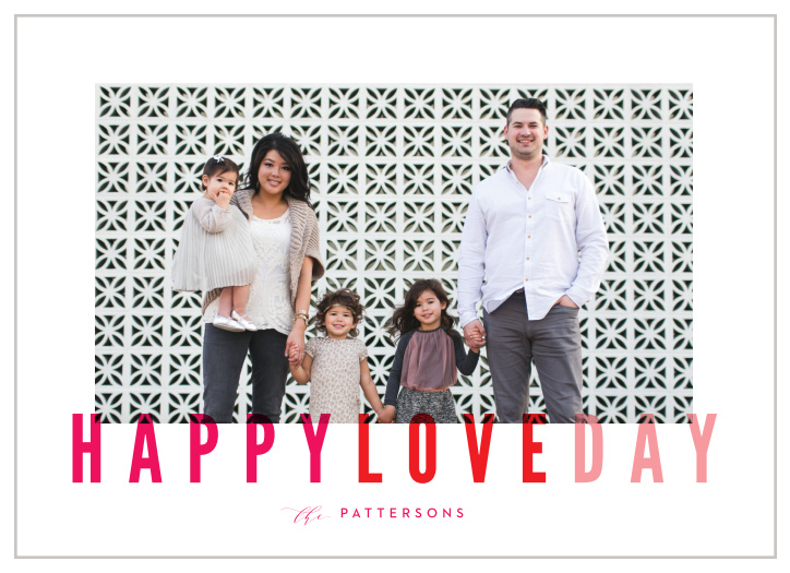 Our Modern Love Day Valentine's Day Cards are a wonderful way to send your hugs and kisses to loved ones.
