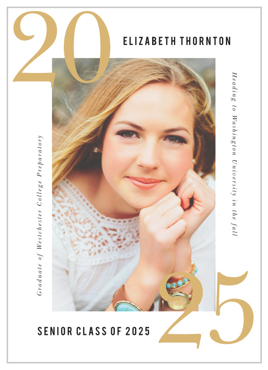Be sure to choose our Wraparound Class Graduation Announcements to let your closest family and friends know that you've finished another successful milestone in your life!