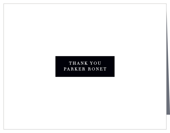 Let your friends and family know how much you appreciated their support with the chic look of our Boldly Labeled Graduation Thank You Card.