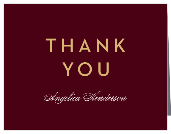 Our Cap Year Graduation Thank You Card is a chic way to let your family and friends know how much you appreciated their support.