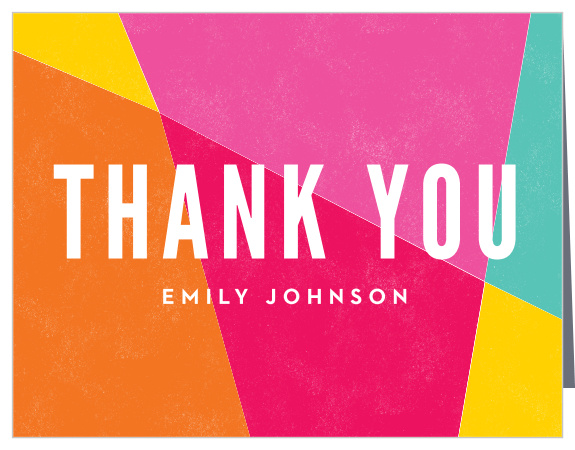 Send out a blast of appreciation with our Neon Lights Graduation Thank You Card.