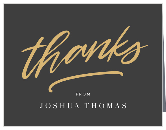 Remember those who supported you with the Handlettered Grad Graduation Thank You Cards.