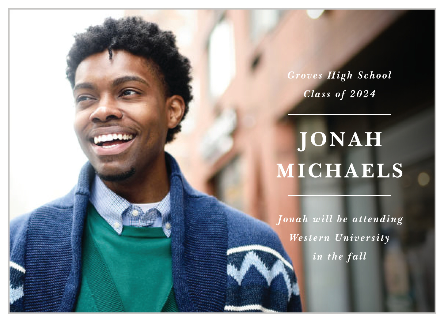 Proper Type Graduation Announcements by Basic Invite
