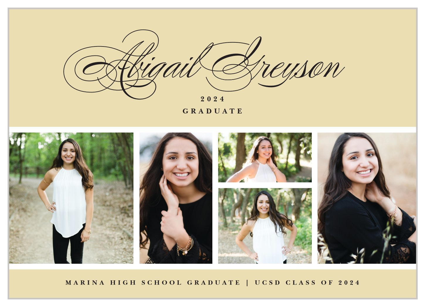 Classy Script Graduation Invitations by Basic Invite