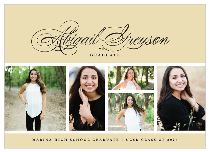 Our Classy Script Graduation Invitation is the perfect graduation invitation! A new twist on graduation invites celebrate your achievements together with family and friends!