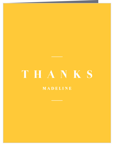 You don't have to say much to show your appreciation to friends and family with our Class Ribbon Graduation Thank You Card!