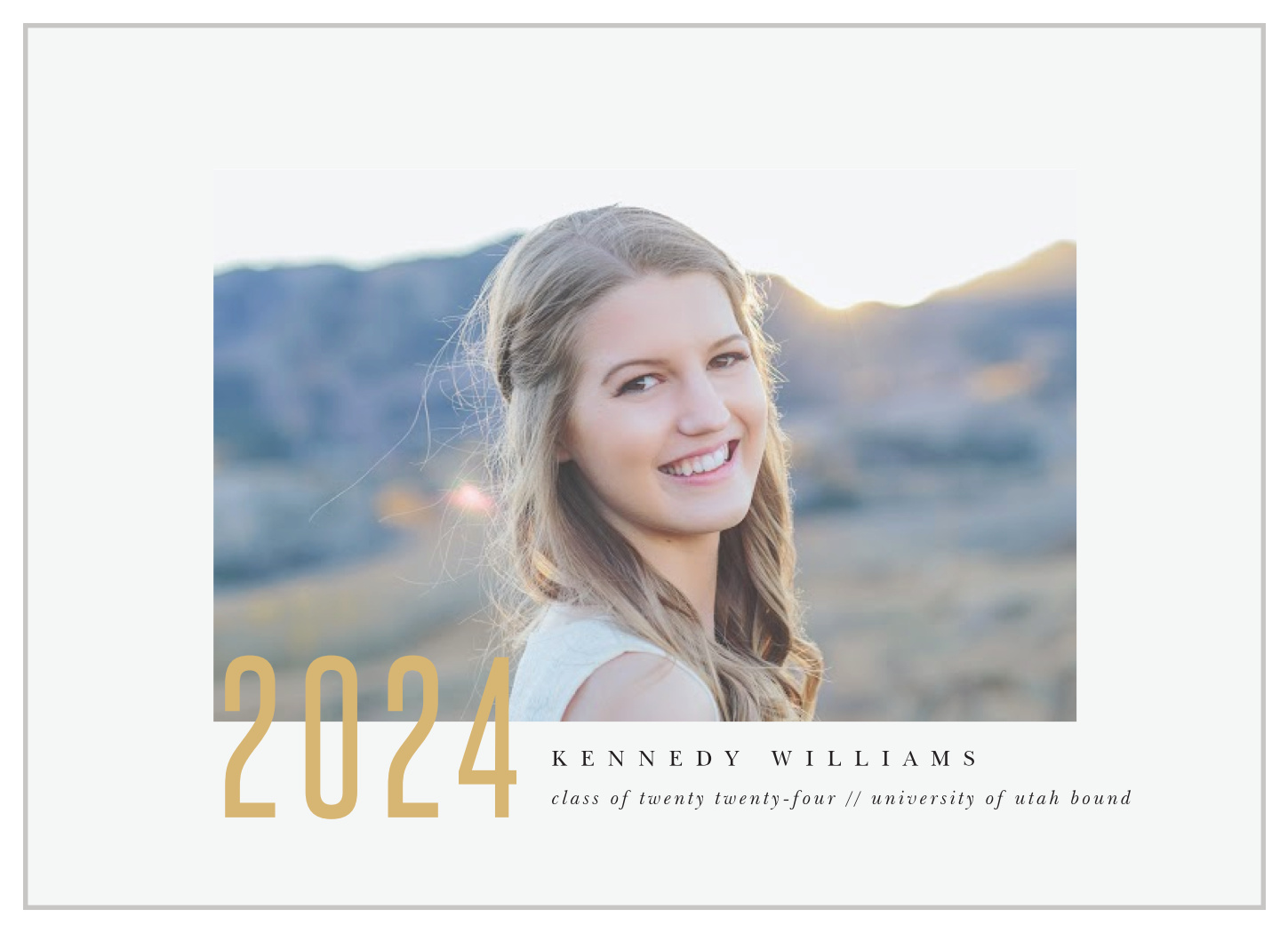 Gilded Year Graduation Announcements