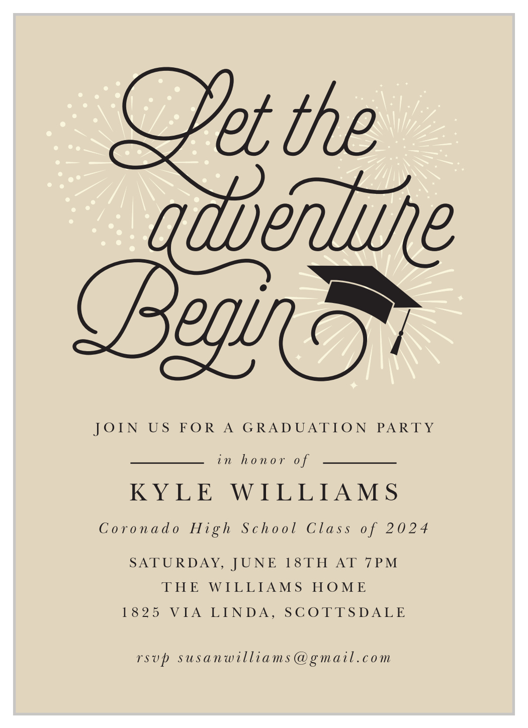 Grad Adventure Graduation Invitations