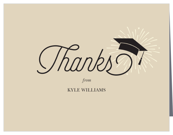 Share your gratitude for your friends and family's support with our Grad Adventure Graduation Thank You Cards.