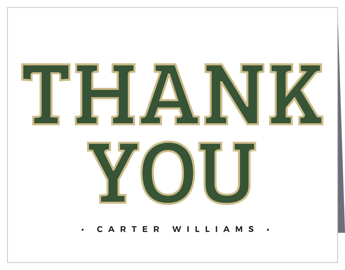 Classy Party Graduation Thank You Cards