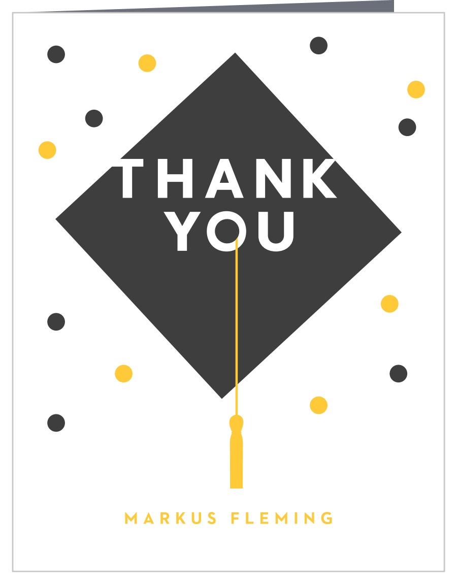 Party Cap Graduation Thank You Cards